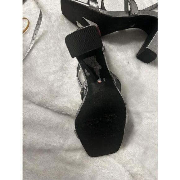 BP Platform Silver Heels. Size 5 M - Picture 4 of 7